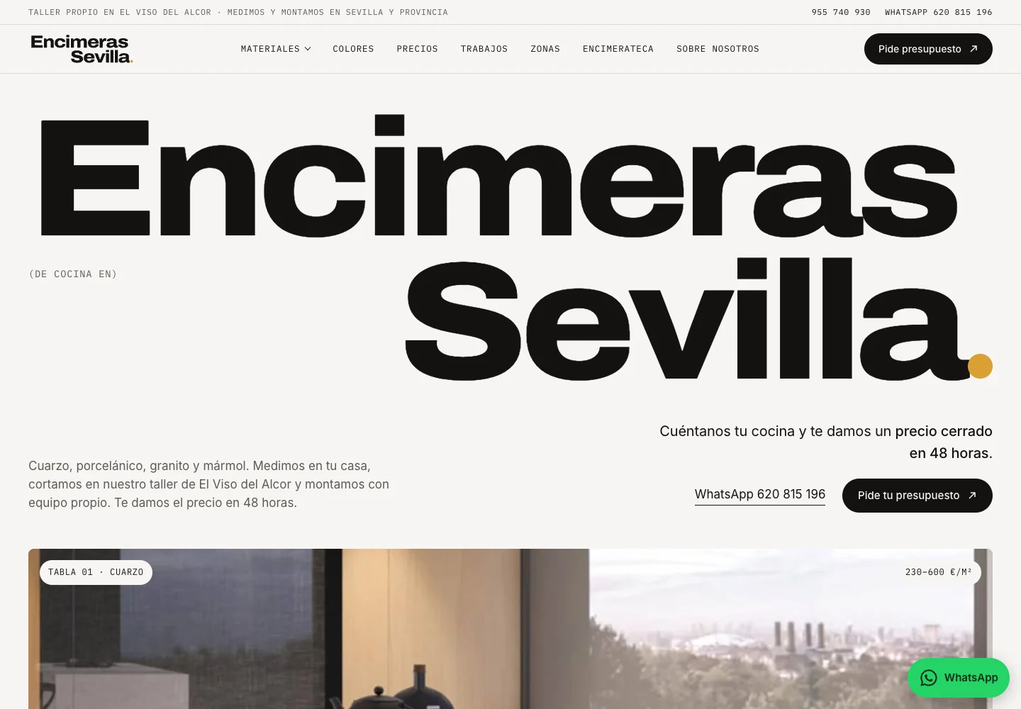 Encimeras Sevilla