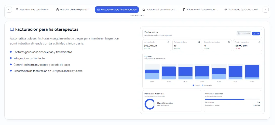 Panel de facturación automatizada