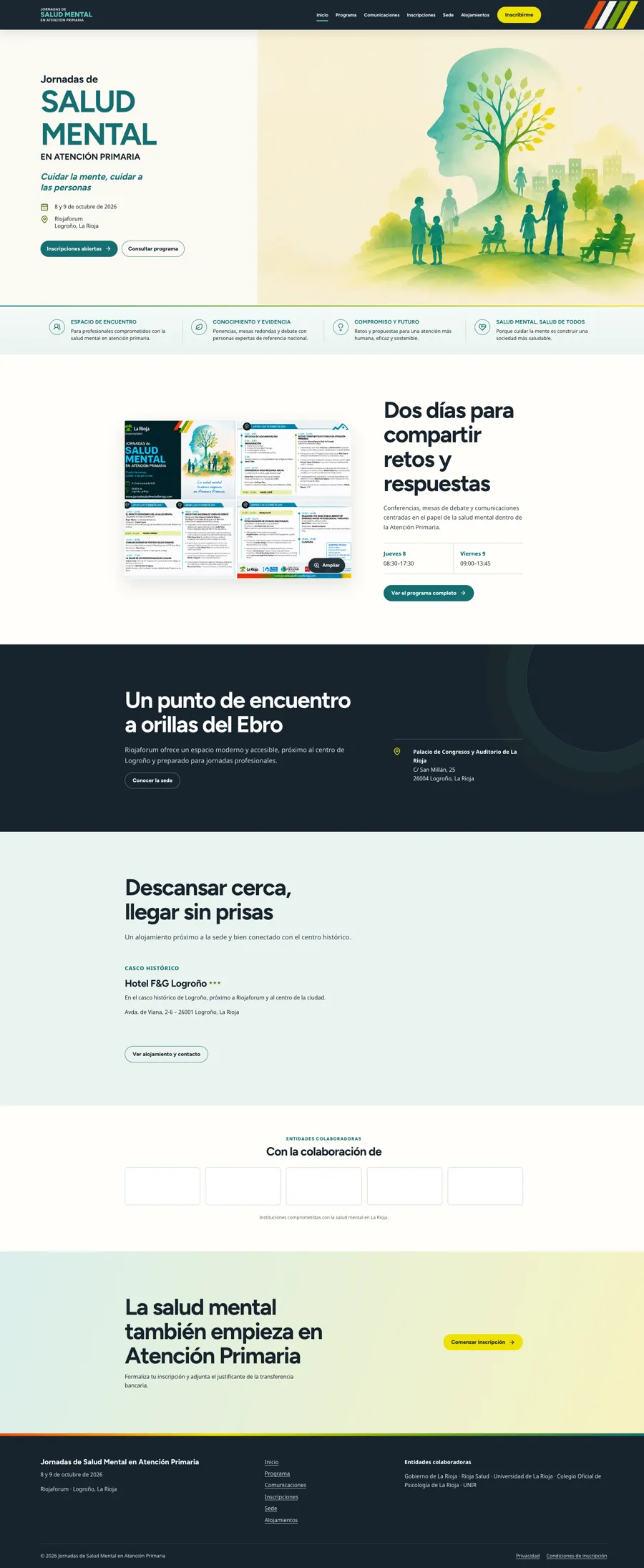 Home de las Jornadas de Salud Mental en Atención Primaria 2026